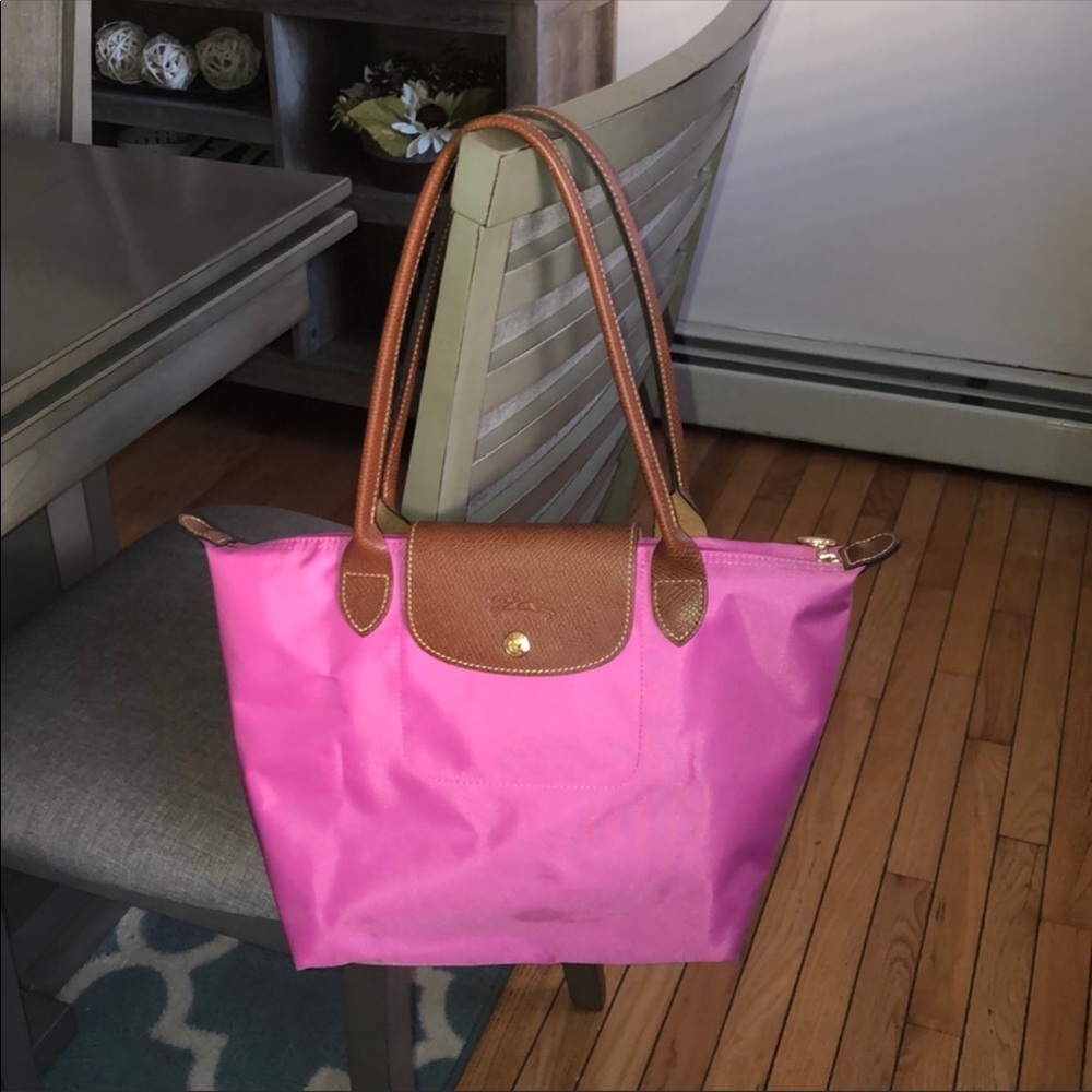 Long Chomp Le Pliage Medium Shoulder Tote Bag